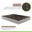 Ver mais imagens de Cama Box Casal com Colchão D33 Unique Plus Duoface 18x138x188cm e Base Íris Preto/Elegancy Paropas B