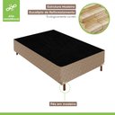 Ver imagem 3 de Cama Box Solteiro com Colchão D33 Unique Duoface 25x88x188cm e Base Florença Bege/Rustico Paropas By