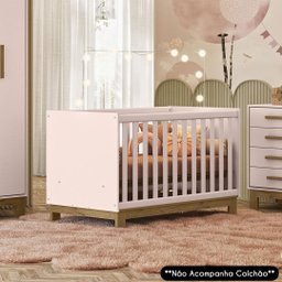 Berço Americano Mini Cama Slim Q Encanto Rosa - Qmovi - 2