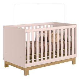 Berço Americano Mini Cama Slim Q Encanto Rosa - Qmovi - 1