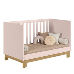 Berço Americano Mini Cama Slim Q Encanto Rosa - Qmovi - 5