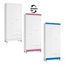 Ver imagem 5 de Quarto de Bebê 3 Portas Ternura Baby com Berço Lara Branco Brilho com Colchão Gazin - Incorplac