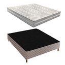 Ver imagem 1 de Cama Box Casal com Colchão D33 Quality Duoface 26x138x188cm e Base Florença Prata/Rustico Paropas By
