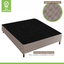 Ver imagem 4 de Cama Box Casal com Colchão D33 Quality Duoface 26x138x188cm e Base Florença Prata/Rustico Paropas By