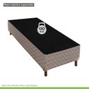 Ver imagem 6 de Cama Box Solteiro com Colchão D45 Unique Duoface 25x88x188cm e Base Galaxy Prata/Rustico Paropas By