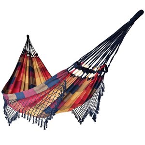 Rede de Dormir Descanso Casal 3,80m X 1,50m Algodão Premium Colorida