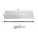 Ver imagem 4 de Kit - 3 Bandeja Prateleira 30x91 para Gôndolas New Plus com Porta Etiqueta Vermelho - SA Gôndolas