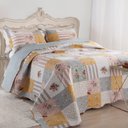 Ver imagem 1 de Kit Cobre Leito Colcha Queen Boutex Dupla Face - Holanda