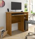 Ver imagem 2 de Mesa / Escrivaninha Para Computador e Estudo VIE Com Bandeja Retrátil 1 Gaveta Auxiliar Com Corrediç