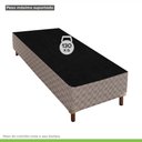 Ver imagem 6 de Cama Box Solteiro com Colchão D33 Quality Duoface 26x88x188cm e Base Galaxy Prata/Rustico Paropas By