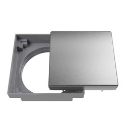 Ralo Oculto Quadrado de 10x10 com Tampa em Inox Astra - 6