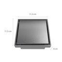 Ver imagem 3 de Ralo Oculto Quadrado de 10x10 com Tampa em Inox Astra Cinza