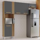Ver imagem 1 de Cozinha Compacta 5 Portas Juma 210 Cm Atacama Grafite Armoveis