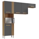 Ver imagem 2 de Cozinha Compacta 5 Portas Juma 210 Cm Atacama Grafite Armoveis