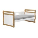 Ver imagem 2 de Cama Infantil 100% MDF Vicky Espresso Móveis Branco/Brilho/Amêndoa