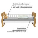 Ver imagem 4 de Cama Infantil 100% MDF Vicky Espresso Móveis Branco/Brilho/Amêndoa