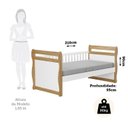 Ver imagem 3 de Cama Infantil 100% MDF Vicky Espresso Móveis Branco/Brilho/Amêndoa