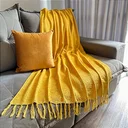 Ver imagem 2 de Manta Chenile 1.80x1.20 - Amarelo