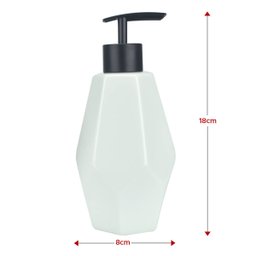 Kit Para Banheiro Lavabo de Porcelana Geometrico - 3