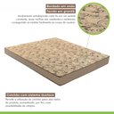 Ver mais imagens de Cama Box Casal com Colchão D33 Unique Duoface 14x138x188cm e Base Florença Bege/Rustico Paropas By Ecosono