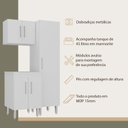 Ver imagem 5 de Kit Lavanderia Armários Multiuso para Área de Serviço