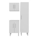 Ver imagem 2 de Kit Lavanderia Armários Multiuso para Área de Serviço