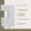 Ver imagem 5 de Kit Lavanderia Armários Multiuso para Área de Serviço Branco