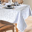 Ver imagem 1 de Toalha de Mesa Quadrada 4 Lugares Jacquard Requinte Ii Tj-6205 Dohler Branco