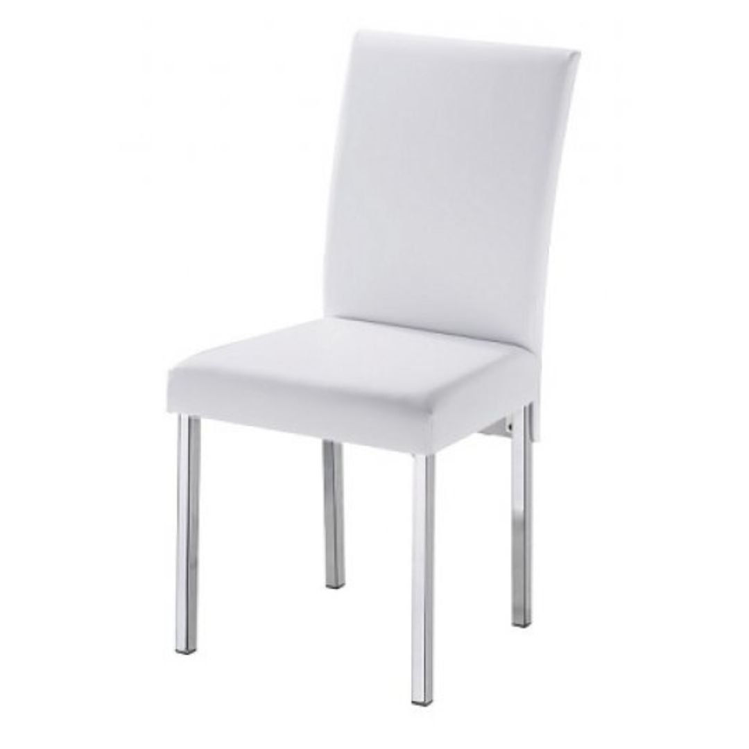 Kit 4 Cadeiras Vitória para Sala de Jantar-Assento sintético branco GAT MAGAZINE - 3