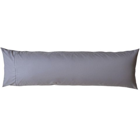 Fronha para Travesseiro Body Pillow com Zíper 40x140cm Home&cia Cinza