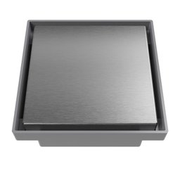 Ralo Oculto Quadrado de 15x15 com Tampa em Inox Astra - 1