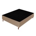 Ver imagem 2 de Cama Box Casal com Colchão de Molas Ensacadas Júlia 28x138x188cm Bege/Rustico Paropas By Ecosono