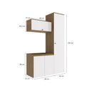 Ver imagem 4 de Conjunto para Banheiro Kappesberg Celeste 3 Peças Nogueira/branco 130cm