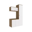 Ver imagem 2 de Conjunto para Banheiro Kappesberg Celeste 3 Peças Nogueira/branco 130cm