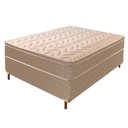 Ver imagem 1 de Cama Box Casal com Colchão de Molas Ensacadas Júlia 28x138x188cm e Base Florença Bege/Rustico Paropas By Ecosono