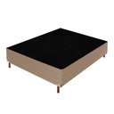 Ver imagem 2 de Cama Box Casal com Colchão de Molas Ensacadas Júlia 28x138x188cm e Base Florença Bege/Rustico Paropas By Ecosono