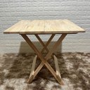 Ver imagem 7 de Conjunto Dobrável 70x70 Mesa com 4 Cadeiras Cru sem Pintura