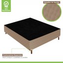Ver imagem 4 de Cama Box Casal com Colchão D33 Unique Plus Duoface 20x138x188cm e Base Júlia Bege/Rustico Paropas By