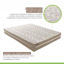 Ver mais imagens de Cama Box Casal com Colchão D33 Unique Plus Duoface 20x138x188cm e Base Júlia Bege/Rustico Paropas By