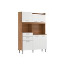 Ver imagem 1 de Cozinha Completa Harmonia C- 6 Portas e 2 Gavetas 132x183 Amendola-branco - Demóbile
