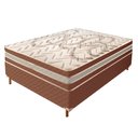 Ver imagem 1 de Cama Box Casal com Colchão de Molas Ensacadas 30x138x188cm e Base Samambaia Marrom/Rustico Cerejeira