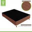 Ver imagem 4 de Cama Box Casal com Colchão de Molas Ensacadas 30x138x188cm e Base Samambaia Marrom/Rustico Cerejeira