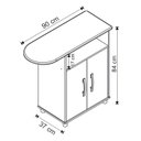 Ver imagem 4 de Balcao Tabua de Passar 2 Portas B04 Branco Novam