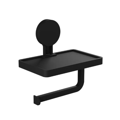Papeleira com Adesivo Preto Fosco 18 X 11,5 X 17,6 Cm - Astra