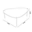 Ver imagem 2 de Kit 02 Mesas de Centro para Sala de Estar Pés Metálicos Adek A03 Nero Preto - Lyam Decor