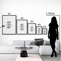 Kit 2 Quadros Praia Areia Degradê Marrom 45x34cm - com Vidro:moldura Preta - 3