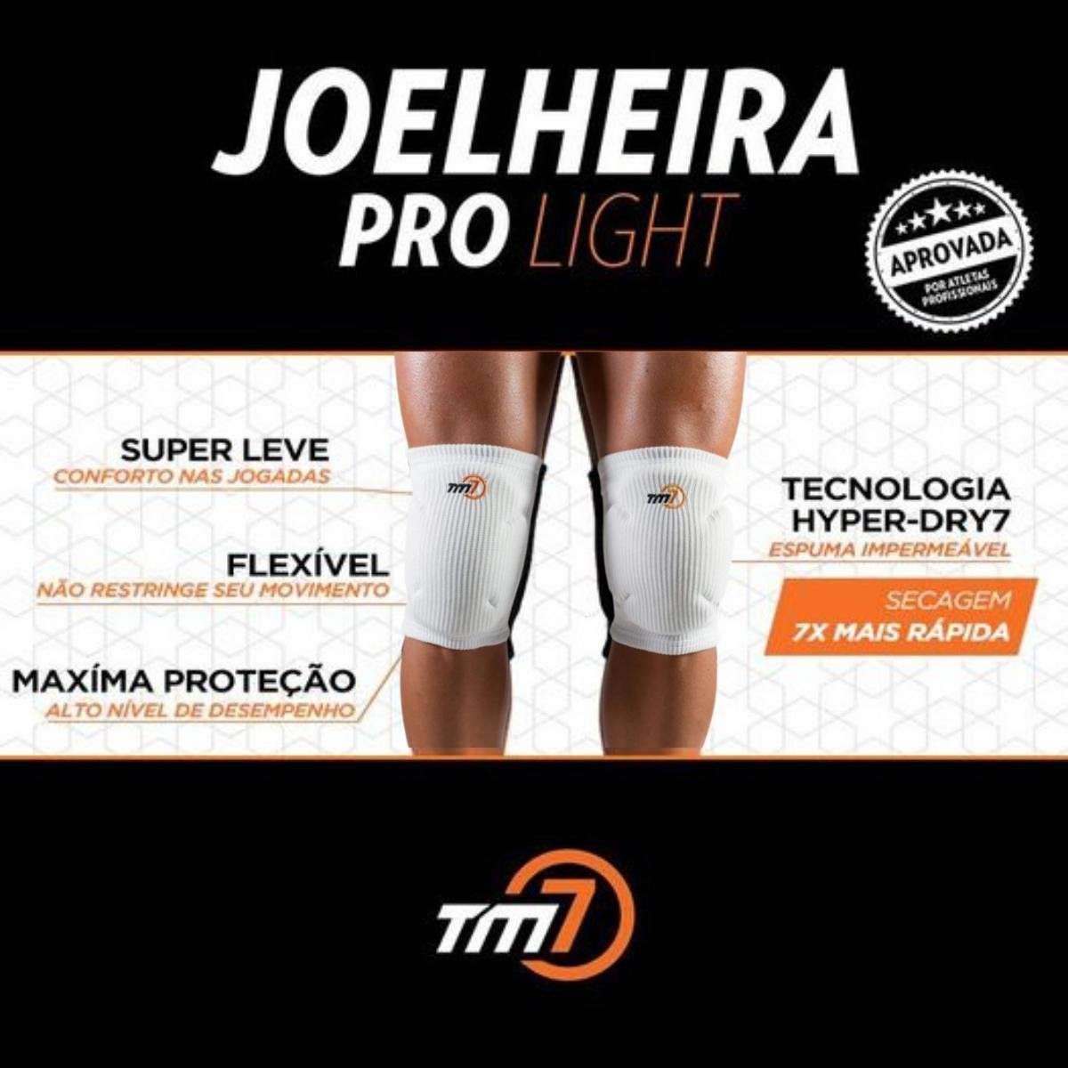 Kit Joelheira Volêi Com Manguito Longo Tm7 Pro light - 3