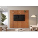 Ver imagem 3 de Painel para Tv 75'' Zeus Naturalle 184x250cm C/prateleira 100%mdf