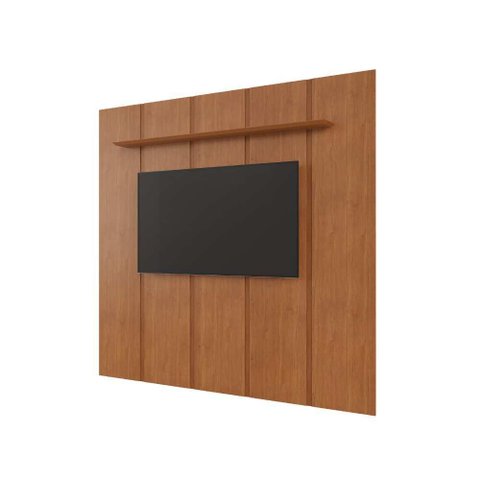 Painel para Tv 75'' Zeus Naturalle 184x250cm C/prateleira 100%mdf