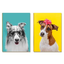Kit 05 Placas Mdf Cachorros Fofos para Amantes de Pets Dc13 - 5